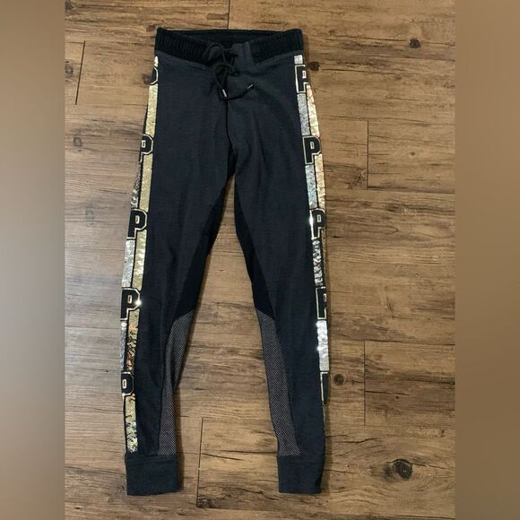 PINK VS BLING TSHIRT / SEQUIN JOGGER LEGGINGS P OUTFIT - Picture 10 of 12